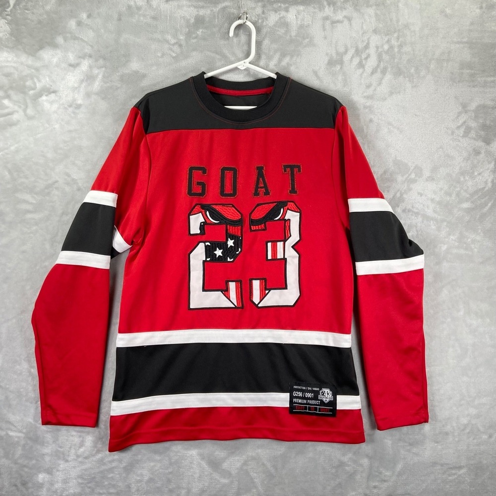 Maxi Milian GOAT 23 Jersey Shirt Mens Medium Long Sleeve Michael Jordan Graphic